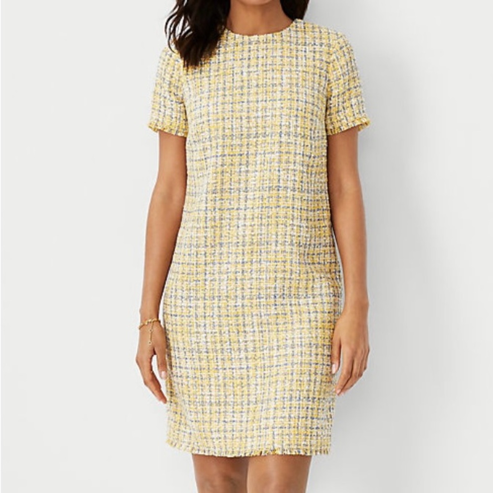 NWT Ann Taylor Tweed Tee Shift Dress